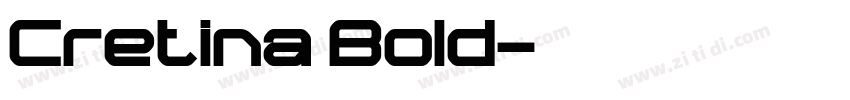 Cretina Bold字体转换